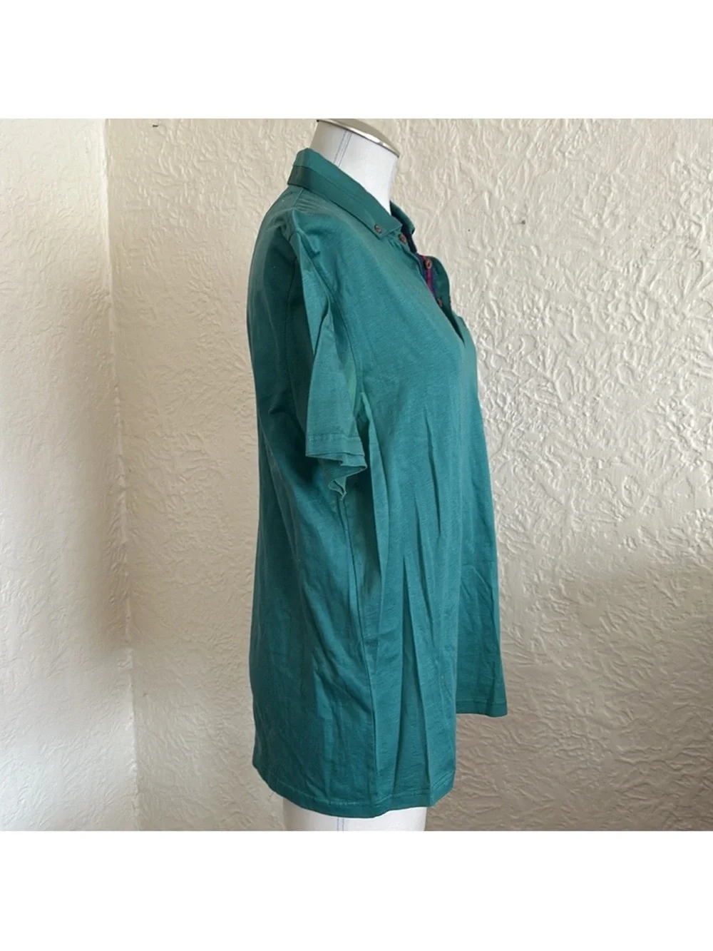Ted Baker Green Ribbon Trim Polo Shirt 5 FLAWED